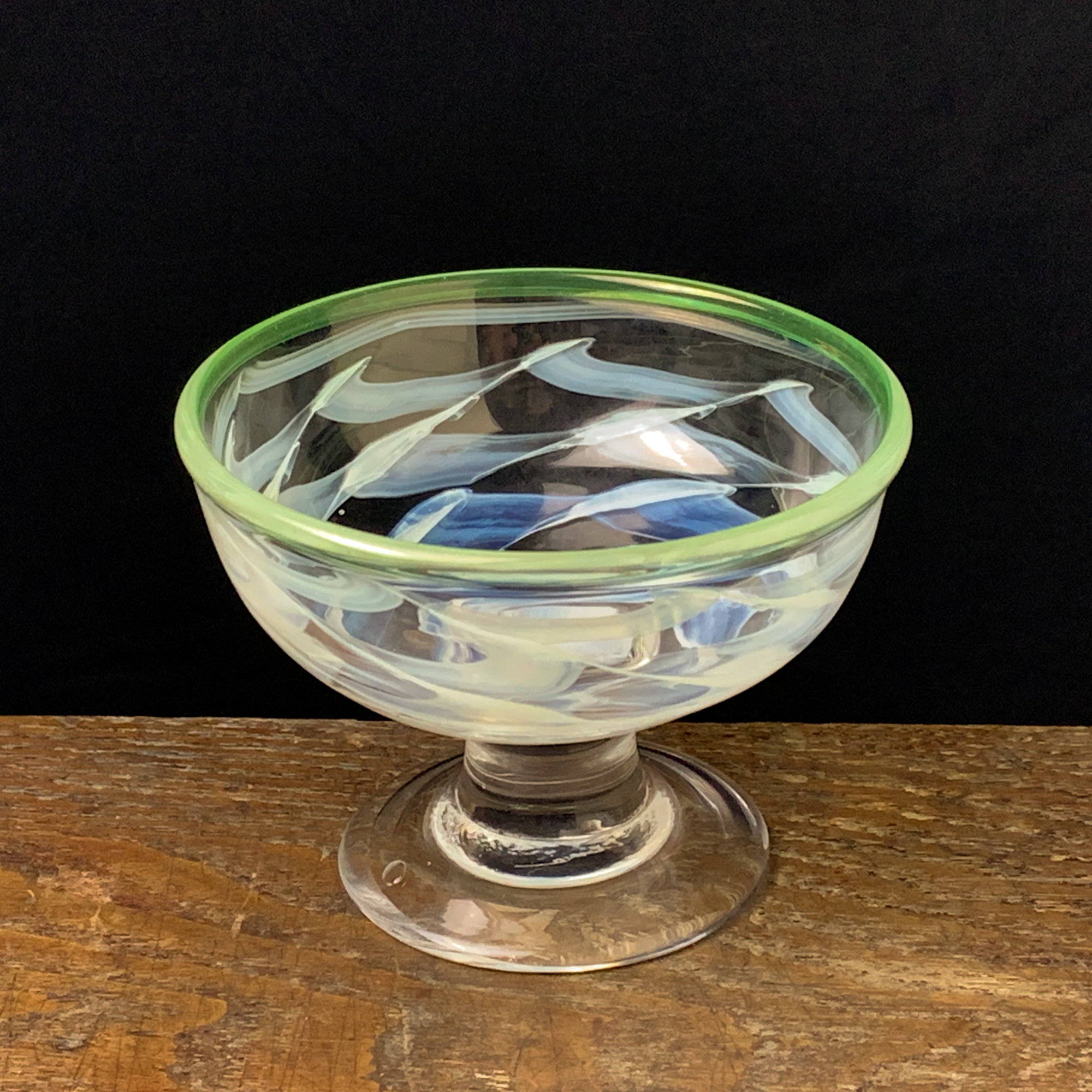 【メーカー再生品】 :: ガラス 波渦文椀型氷コップ 骨董の通販 COTTOU.JP | 工芸品