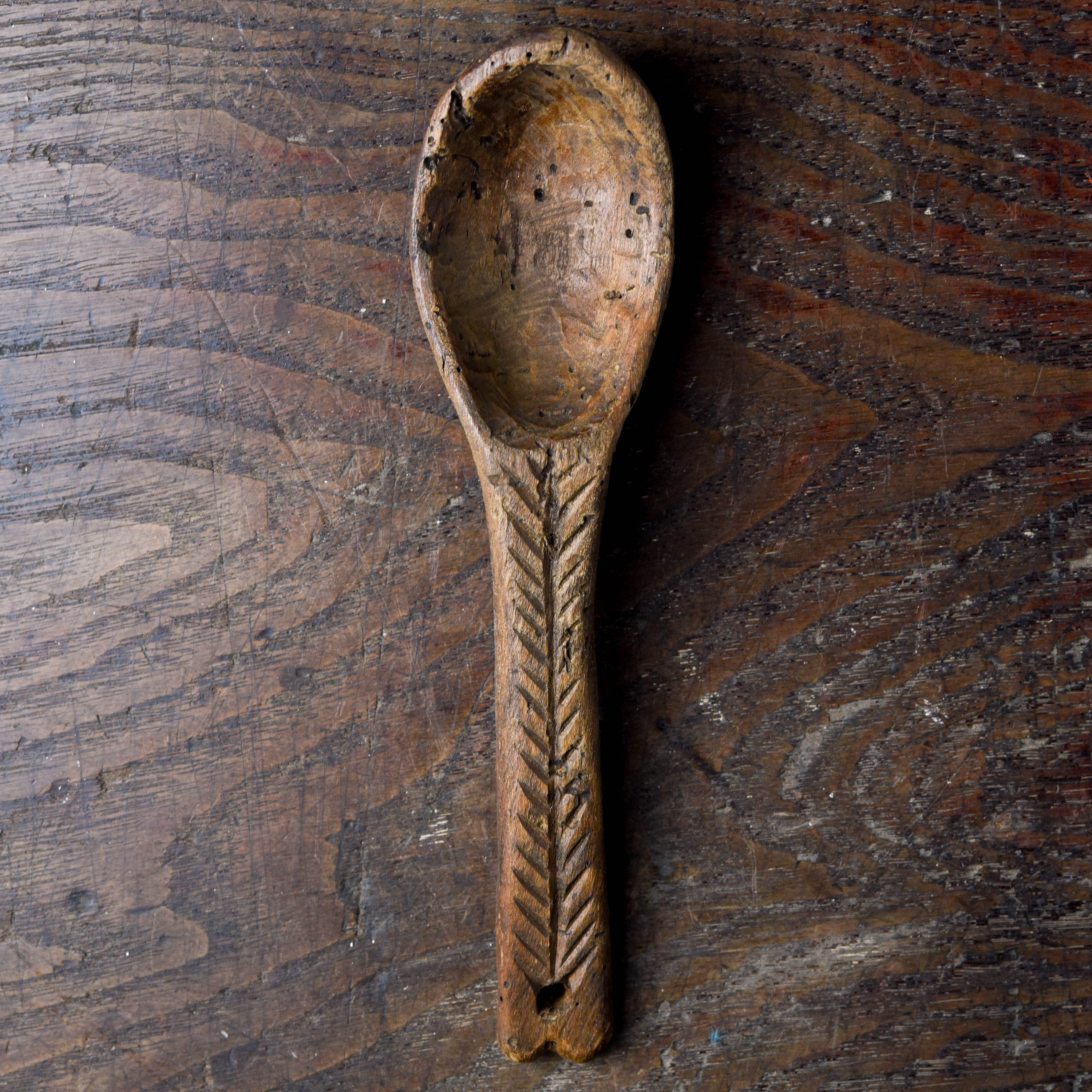 スウェーデン 木匙 スプーン 18世紀 民藝 古美術 骨董 古道具 