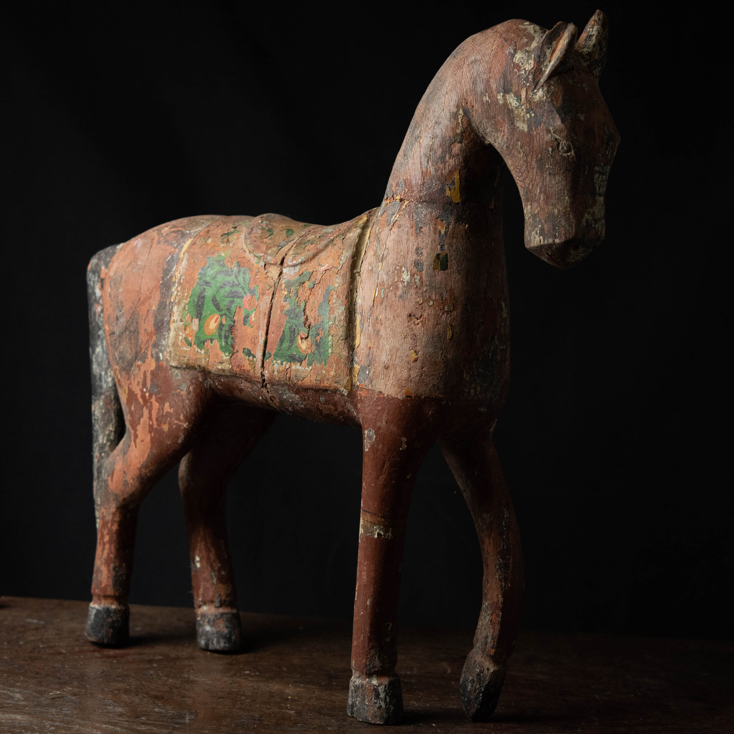 木工芸 :: 木彫 馬 大 インド | COTTOU.JP 骨董の通販マーケット