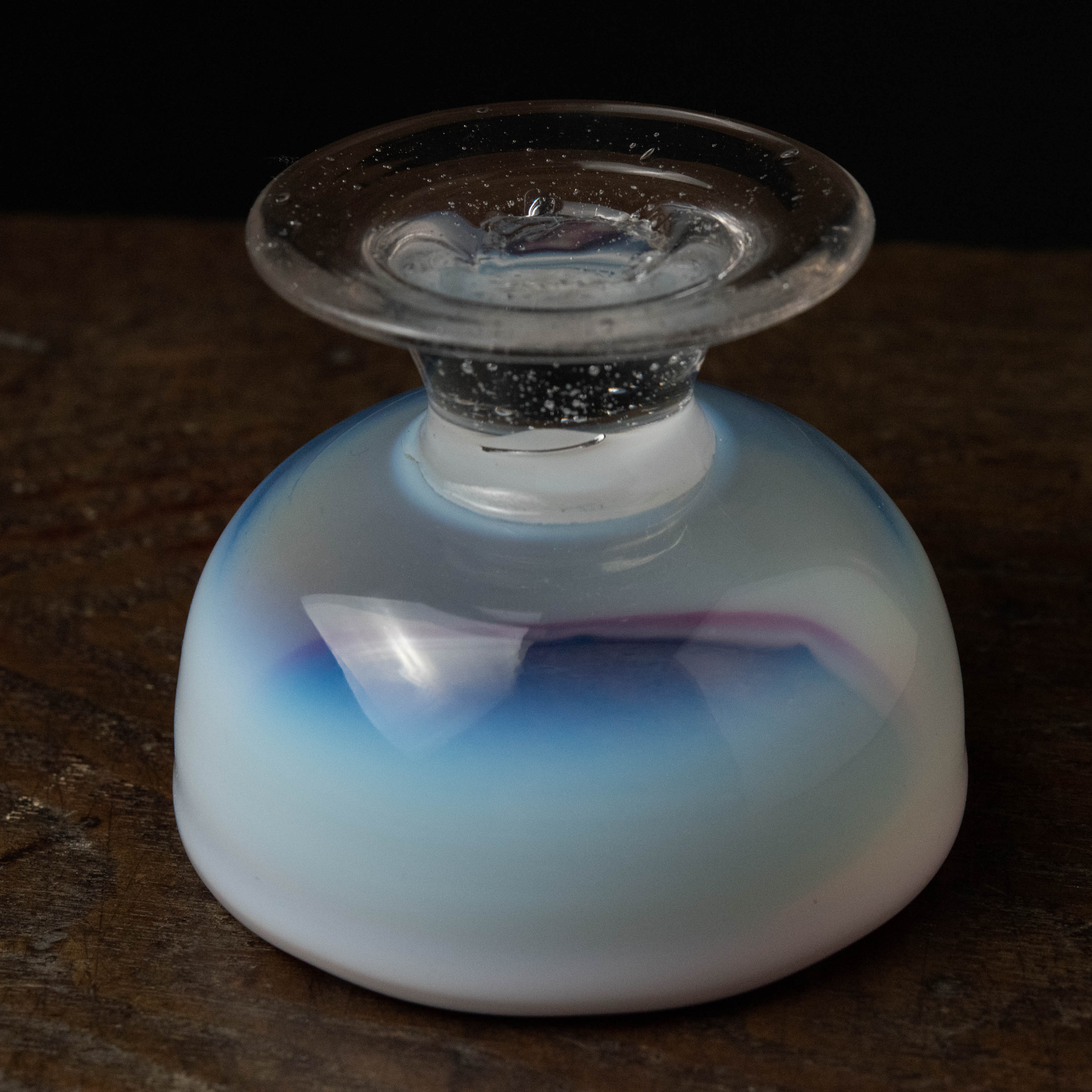 ガラス :: 赤花縁 乳白ぼかし 氷コップ | COTTOU.JP 骨董の通販 