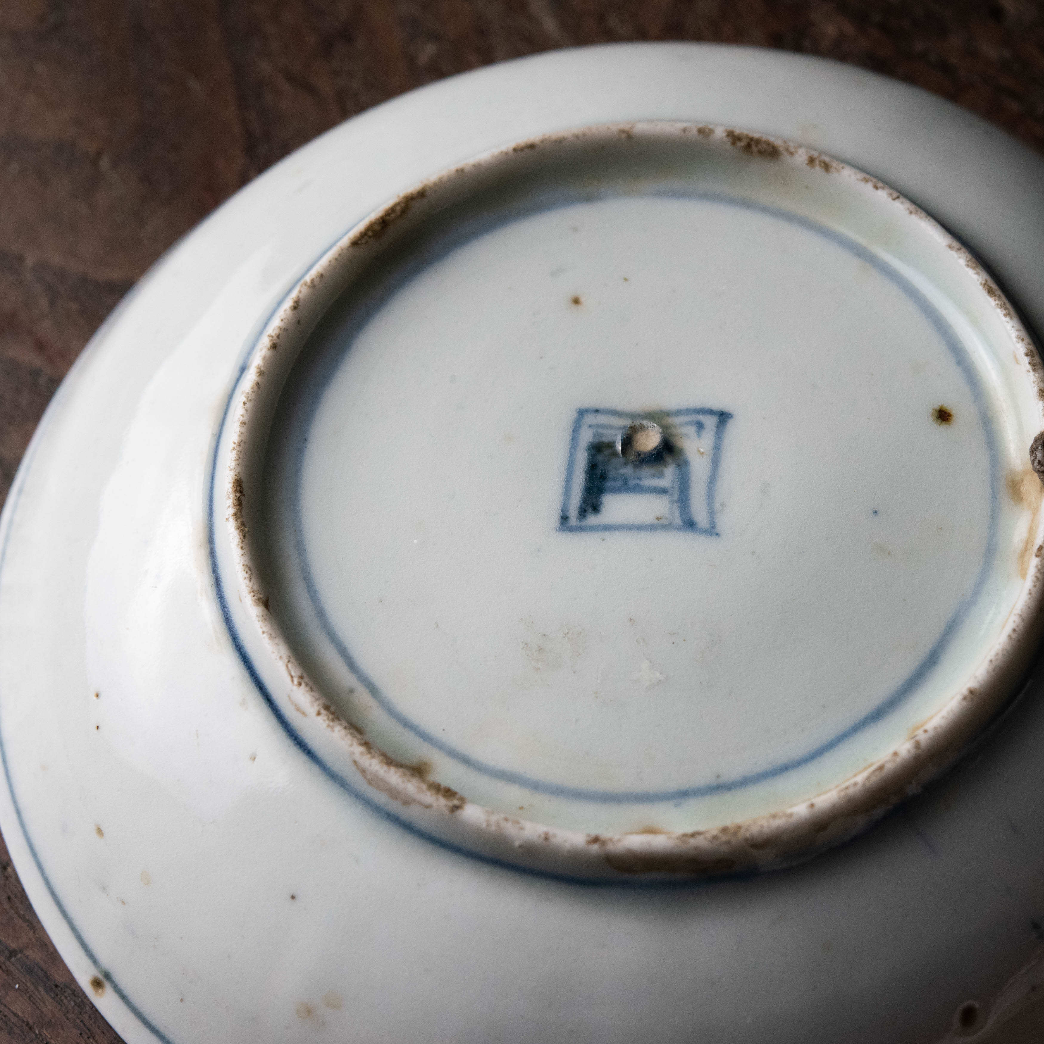 陶磁器 :: 古伊万里 藍九谷 鹿文 皿 | COTTOU.JP 骨董の通販マーケット