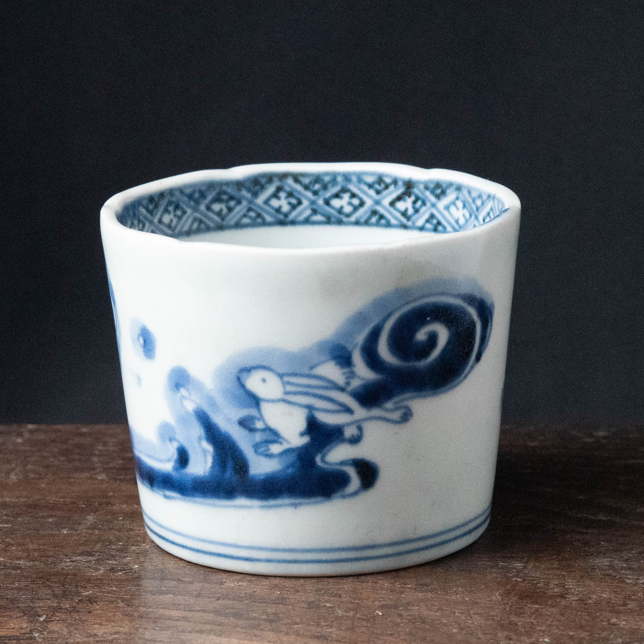 古伊万里　染付波兎蕎麦猪口 陶磁器 :: 古伊万里 波兎文 そば猪口 | COTTOU.JP 骨董の通販