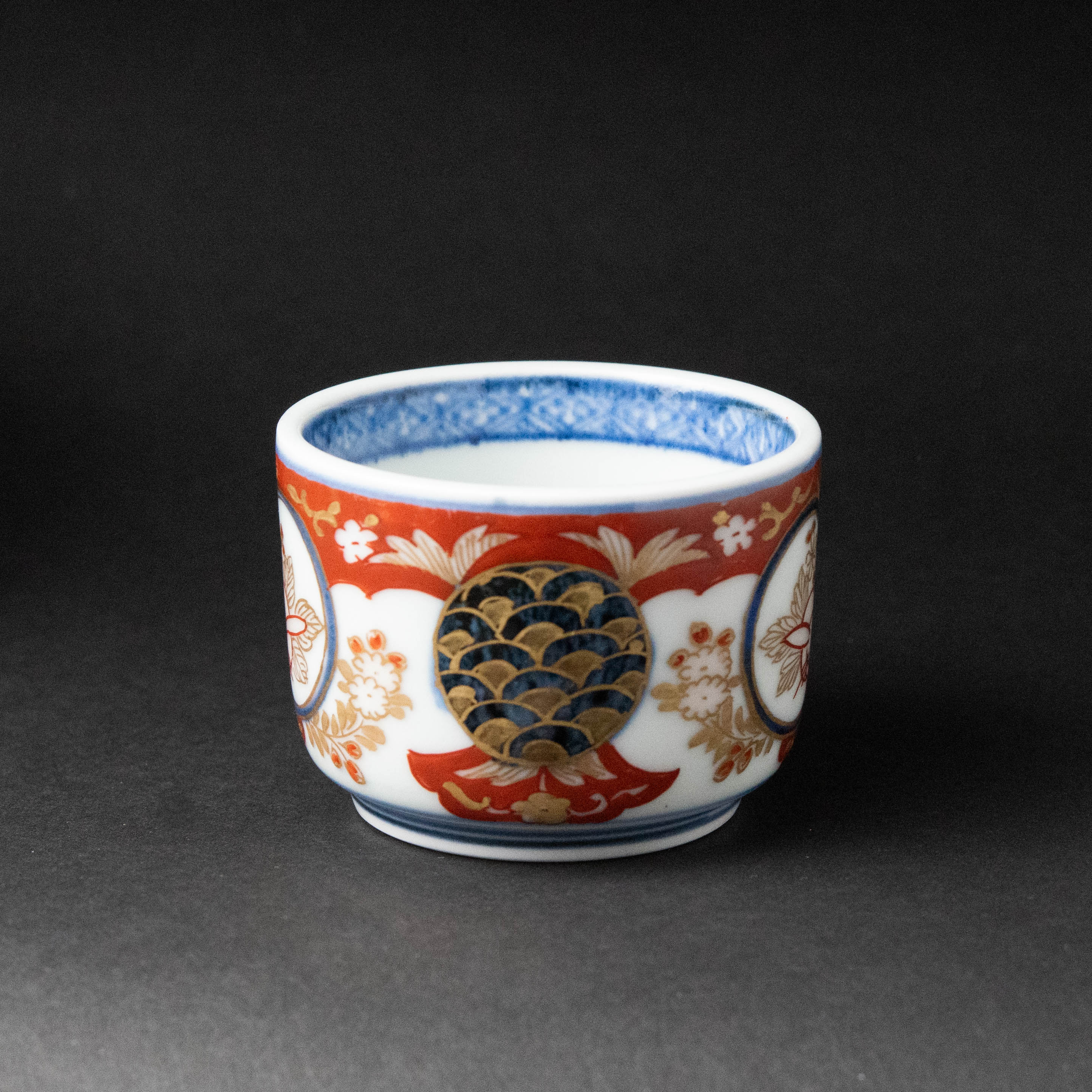 伊万里焼色絵丸文に扇図のぞき5個 [B31668] 伊万里焼色絵丸文に扇図のぞき5個 [B31668] - メルカリ