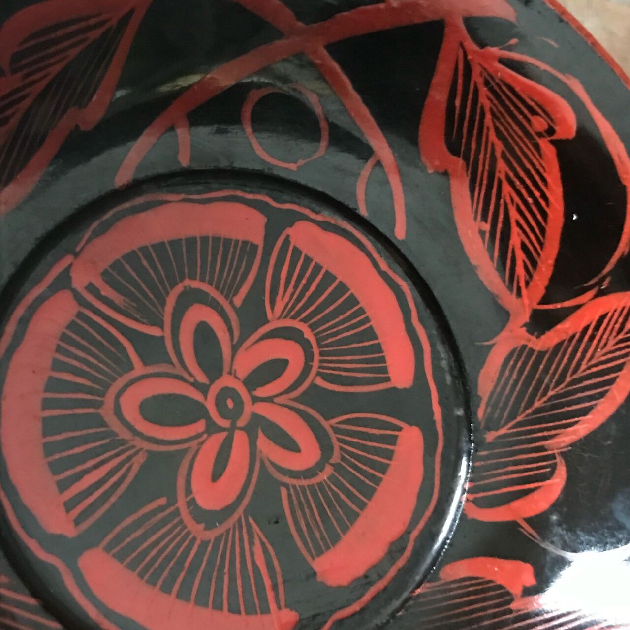 吉野塗 木皿 10枚 [B23391] 花柄 漆器 漆芸 茶道具 古玩 古美術