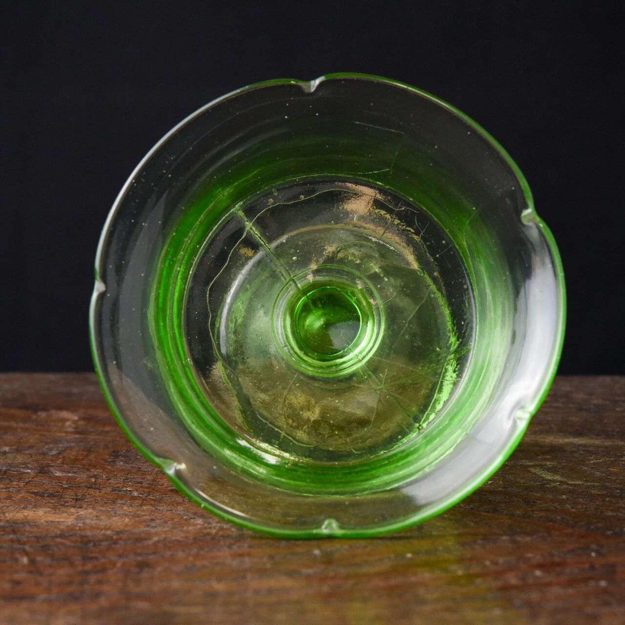 ガラス :: 緑プレスガラス氷コップ | COTTOU.JP 骨董の通販マーケット 