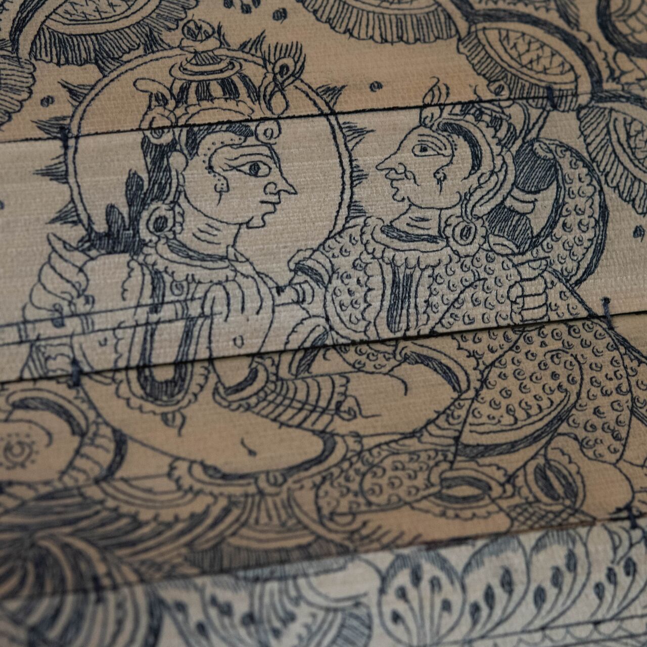 木工芸 :: ヴィシュヌ 貝葉経 インド | COTTOU.JP 骨董の通販