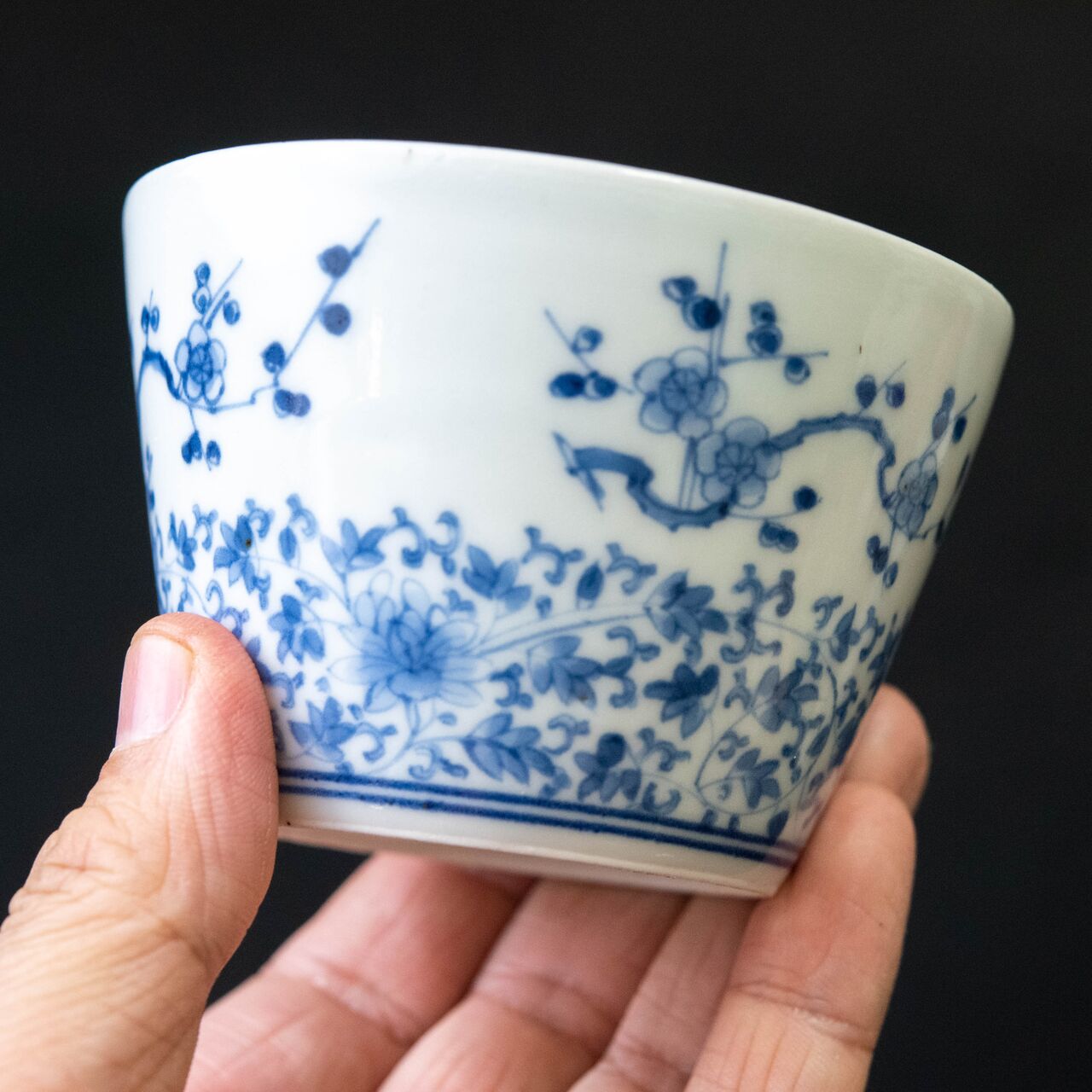 蕎麦猪口 古伊万里 そば猪口 上手 柿右衛門 藍柿右衛門 藍九谷 富貴長春